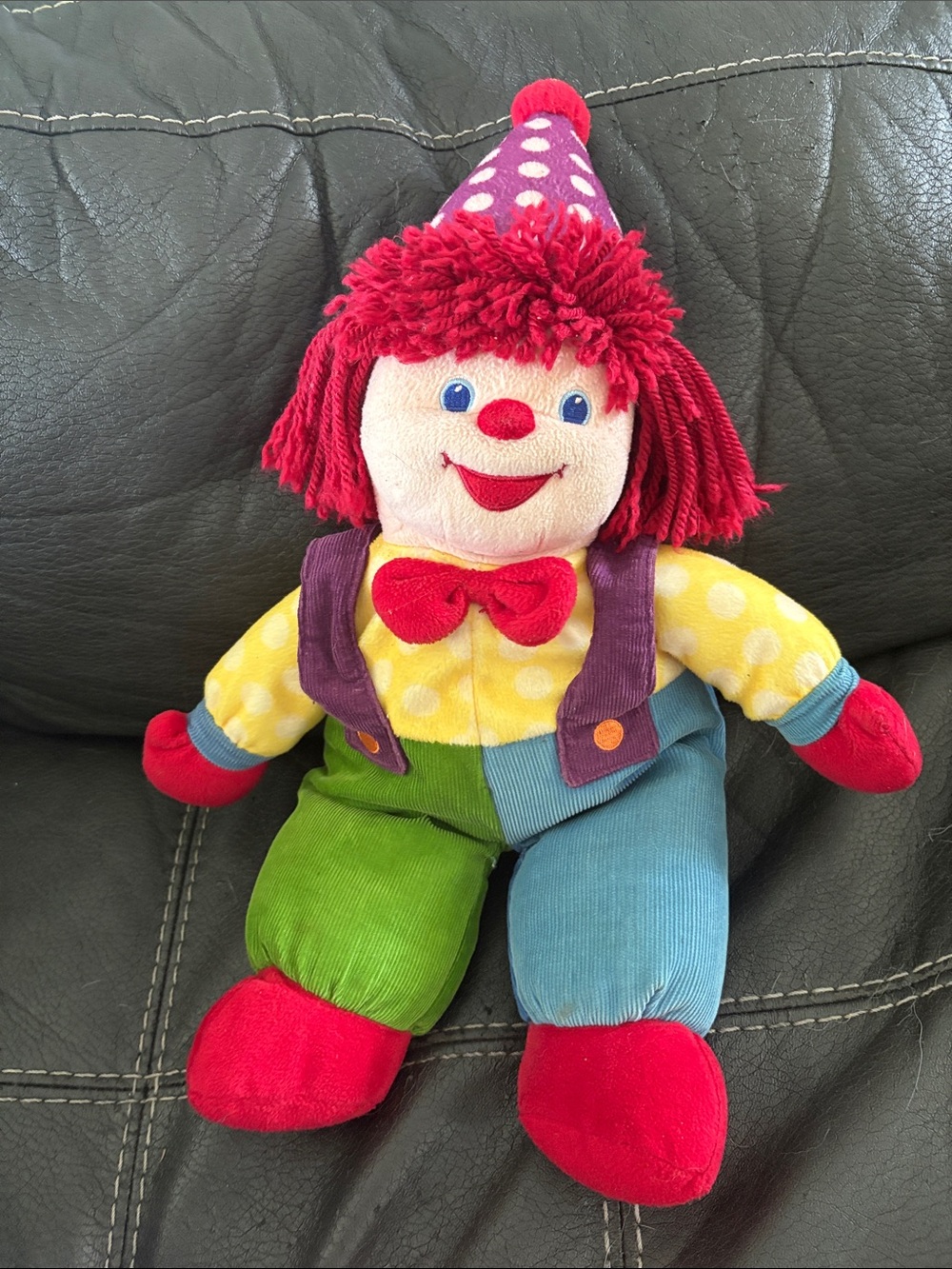 Vintage 2005 Gymboree Gymbo The Clown Plush 19" Corduroy Stuffed Toy Rare